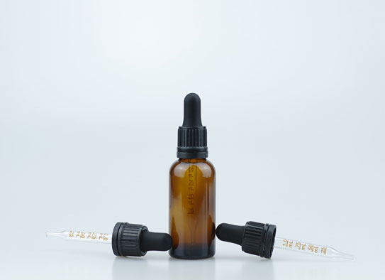 30ml Amber Glass Bottle Com 18-415 Glossy Dropper Cap